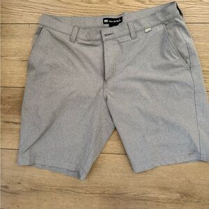 Travis Mathew Light Gray Flat Front Shorts